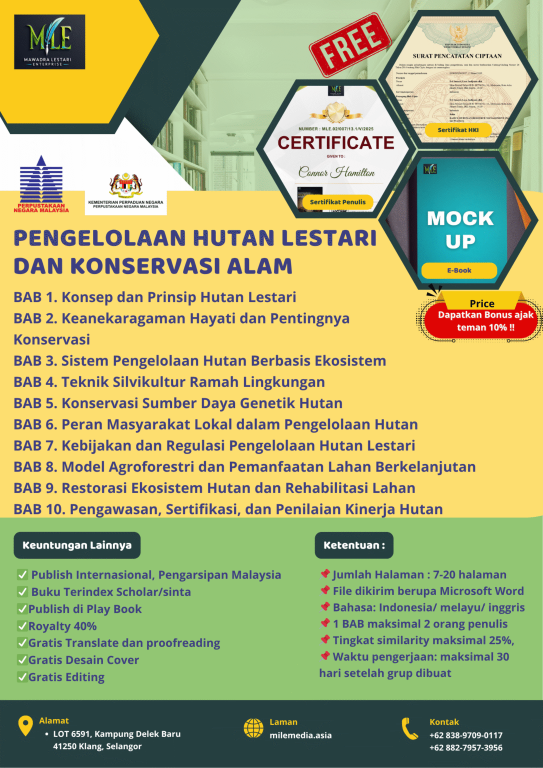 PENGELOLAAN HUTAN LESTARI DAN KONSERVASI ALAM